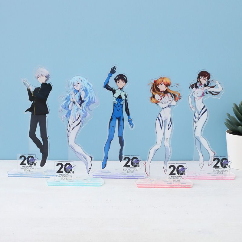 Cosplay Anime Online - 5個セット ネオン・ジェネシス・エヴァンゲリオン EVA アクリルスタンドセット 綾波レイ 綾波シンジ
