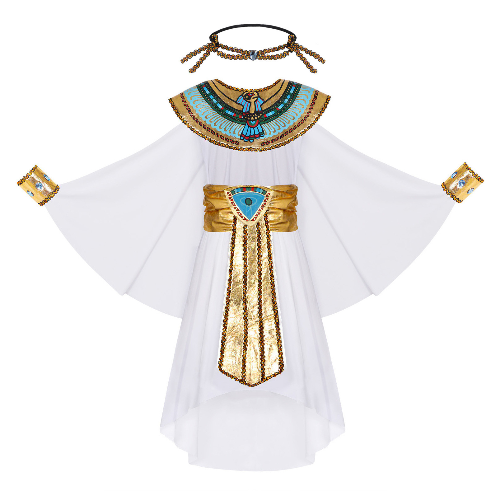 Egypt Cosplay Anime - 子供クレオパトラ衣装男の子女の子ハロウィンエジプト王子王女コスプレ服子供カーニバルパーティー衣装