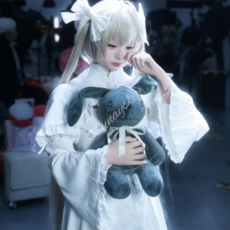 Anime Cosplay Eyes - 春日野そら コスプレアクセサリー 2色 グレー＆ダークグレー バニーぬいぐるみ クロスステッチアイ