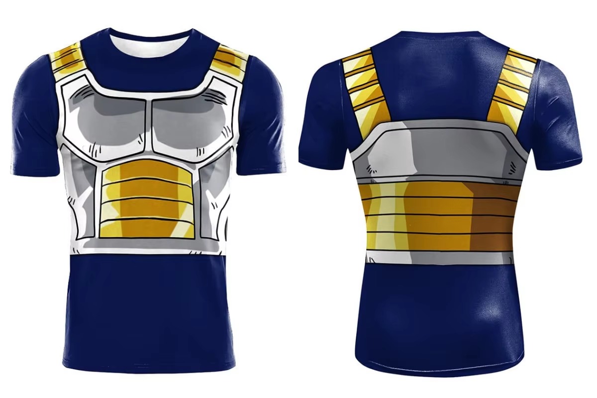 Dragon Ball Saiyan Armor - 2026年新作、家族でお揃いの着用できる「ドラゴンボールZ」サイヤ人戦闘アーマー3DプリントTシャツ、アニメ「ベジータ」コスチューム、全面プリントのカジュアルトップス。
