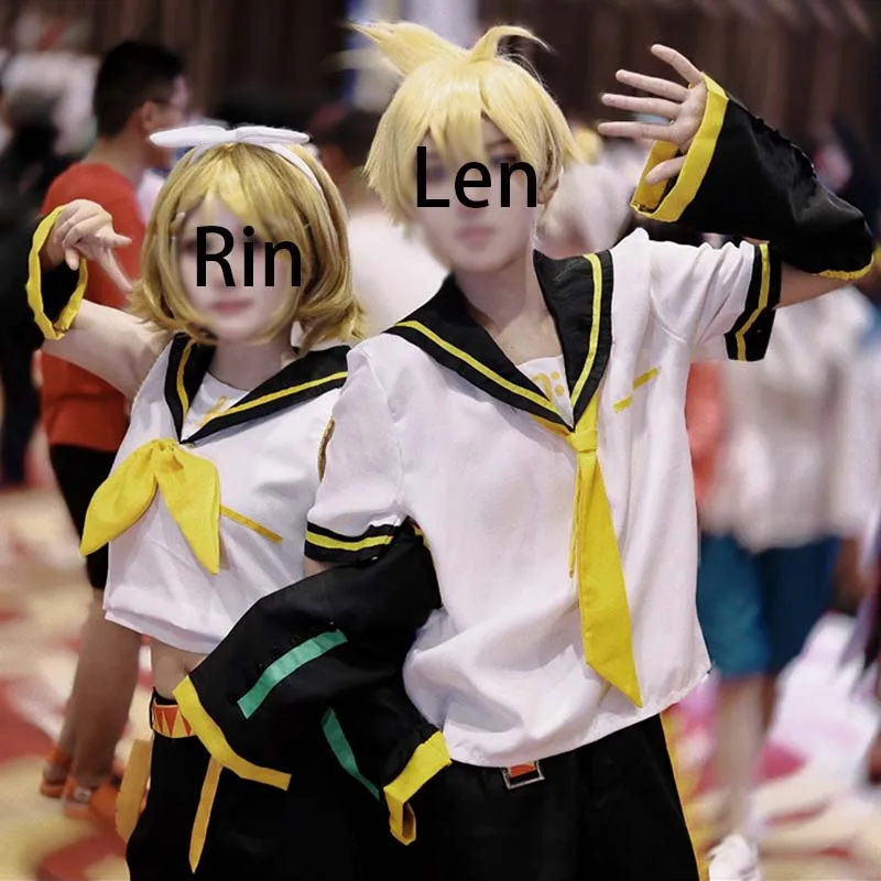 Anime Cosplay Eyes - Homchee Trends COS アニメ男性レンコスプレ衣装アニメ女性リン JK 制服コミコン衣装用