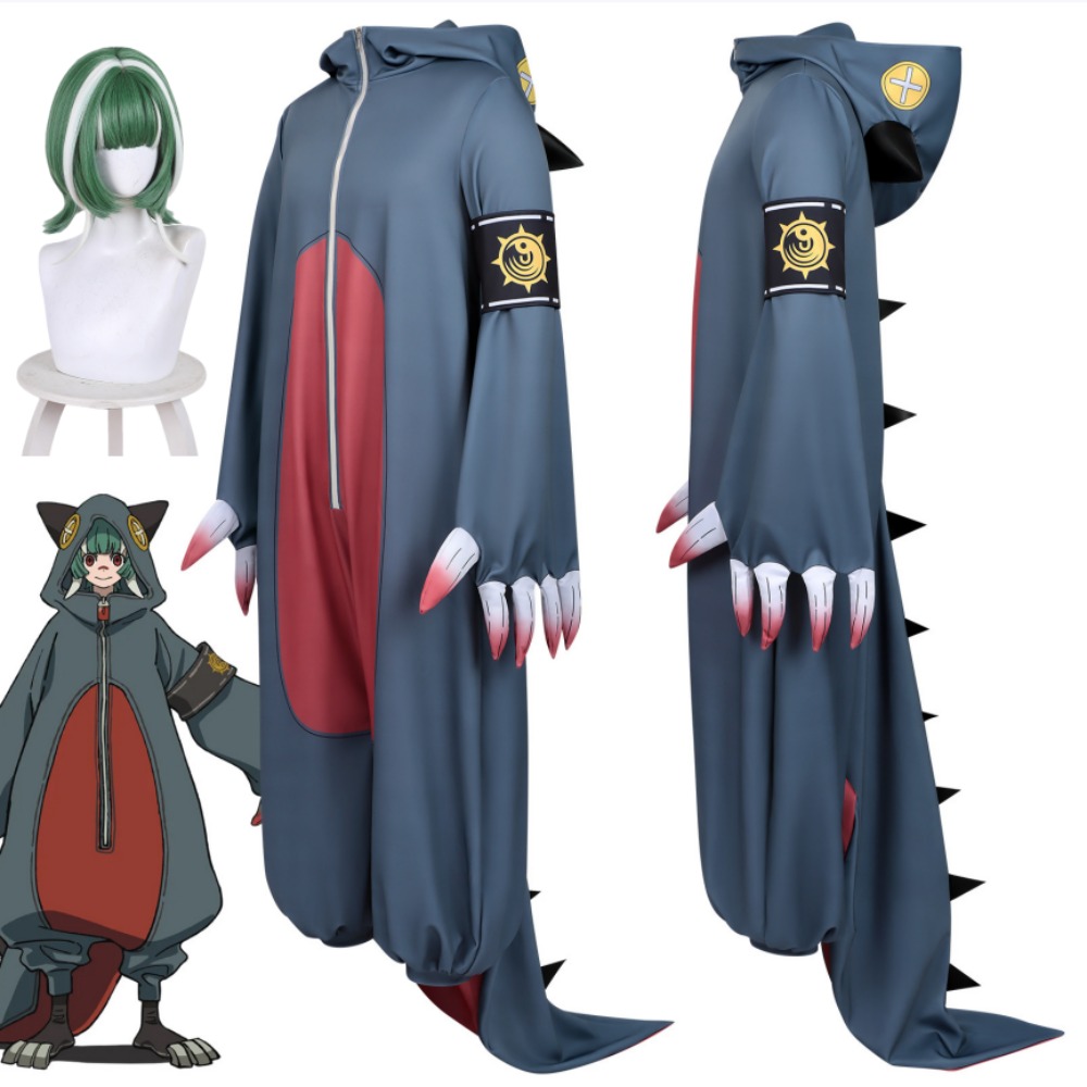 Cosplay Anime Online - アニメダンジョンファイターオンラインゴーストナイトクリタコスプレ衣装かわいいコートウィッグセットハロウィンパーティーアニメコンベンションコスチューム用