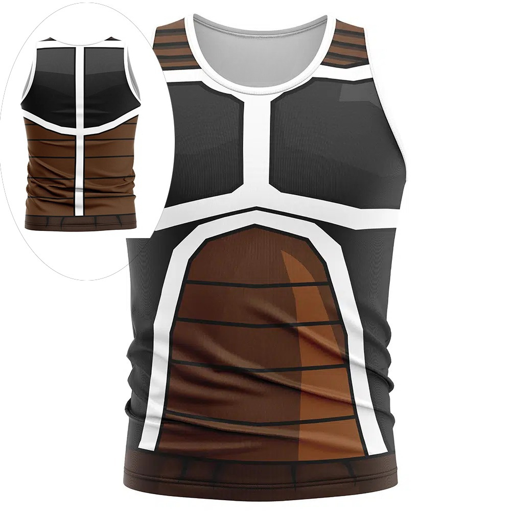 Dragon Ball Saiyan Armor - 2026 夏ドラゴンボールサイヤ人アーマーコスプレタンクトップ、3D プリントレトロストリートウェア特大ポリエステルトップ男性女性子供 Y2k