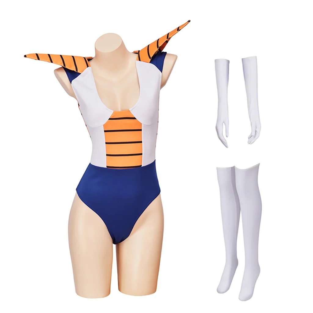 ベジータコスプレサイヤ人コスチュームセクシーな女性ボディスー - Dragon Ball Saiyan Armor のレビューと価格