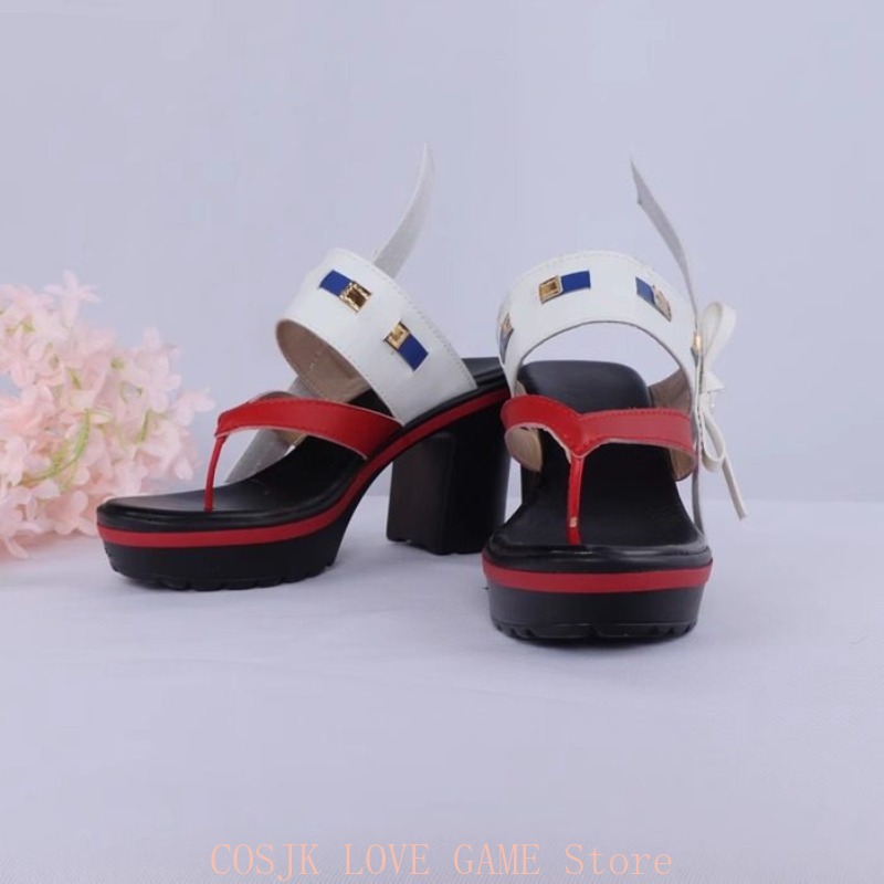 イナズマシティ八重巫女コスプレ靴アニメスタイルハロウィンパー - Cosplay Anime Yae Miko のレビューと価格