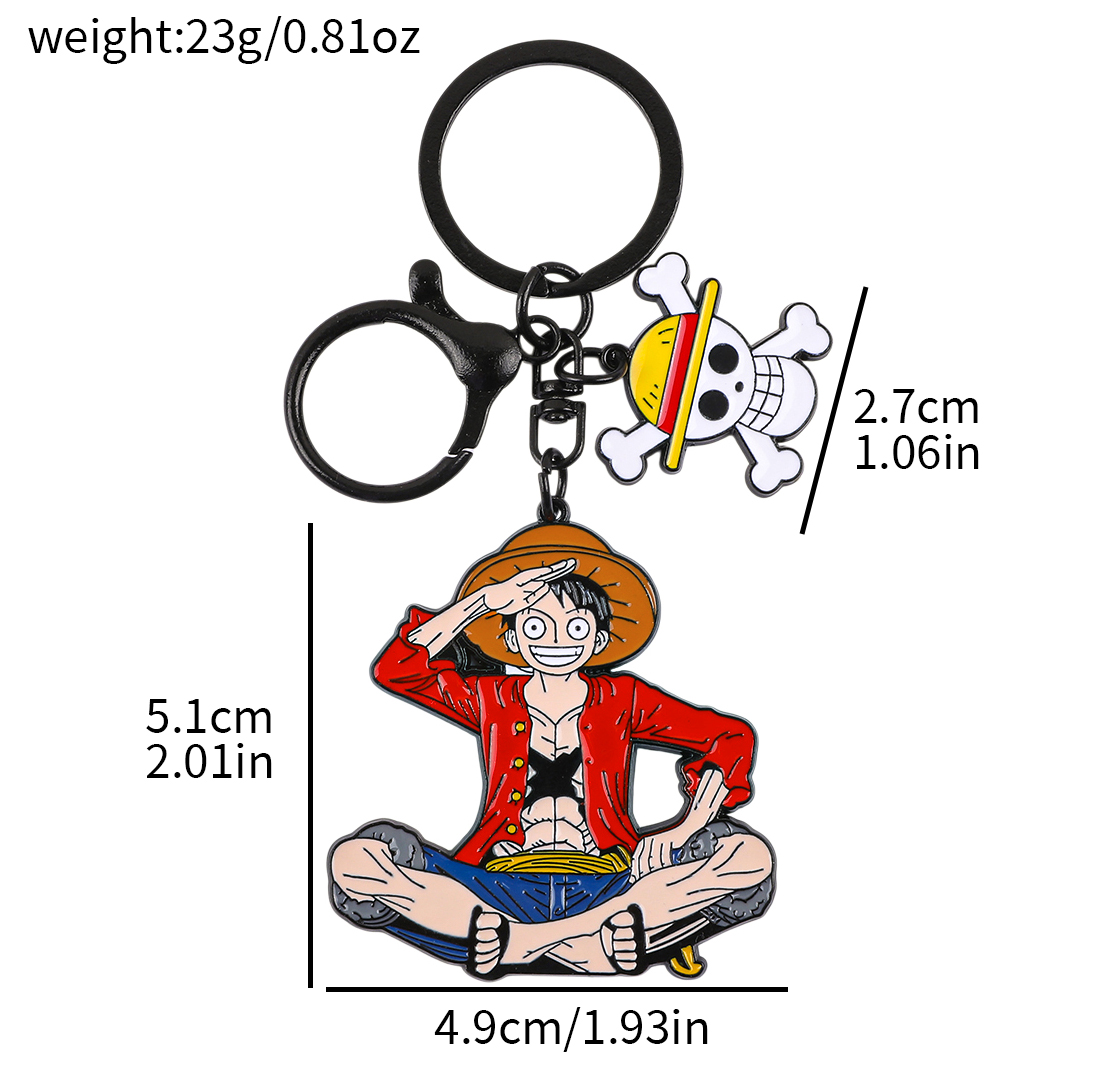 ワンピースアニメキーホルダーセット - モンキー・D・ルフィ - Anime Cosplay Luffy のレビューと価格