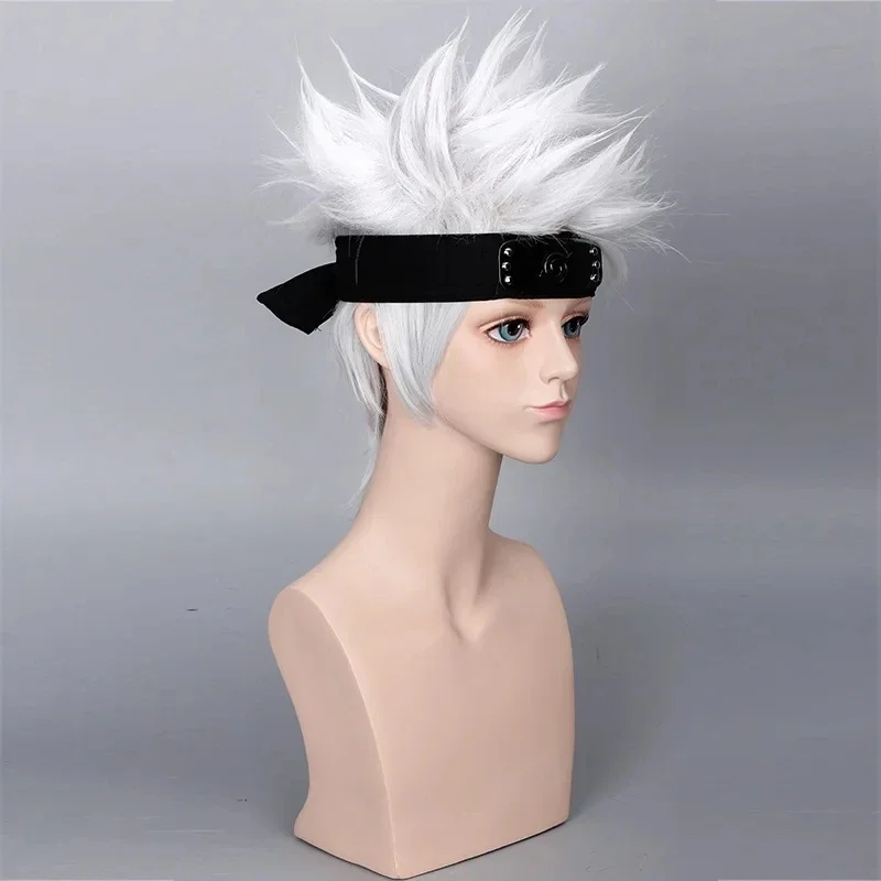 短い耐熱合成かつら,アニメのコスプレ衣装,耐熱髪,はたけカカ - Anime Cosplay Naruto のレビューと価格