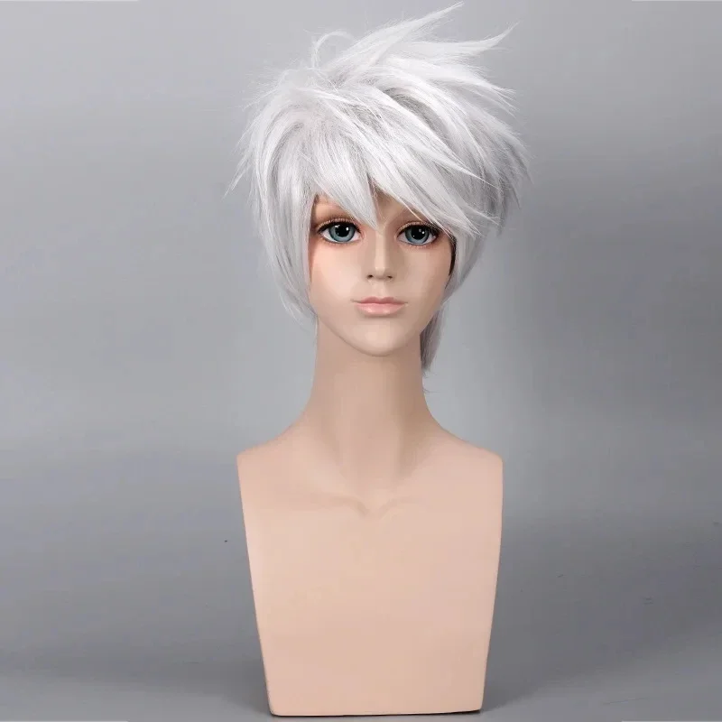 短い耐熱合成かつら,アニメのコスプレ衣装,耐熱髪,はたけカカ - Anime Cosplay Naruto のレビューと価格