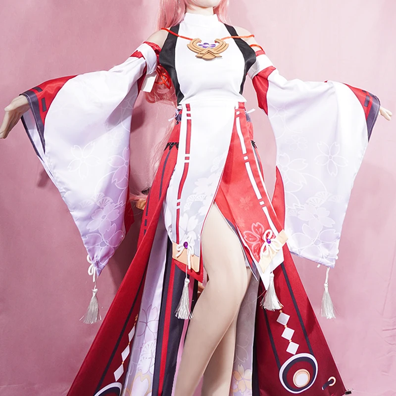 Yae-女性のためのミコのコスプレ衣装,ユニフォーム,アニメ - Cosplay Anime Yae Miko のレビューと価格