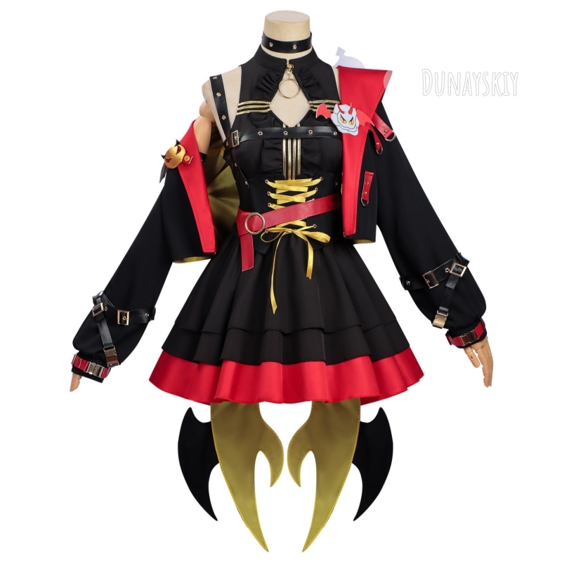 NTE ラクリモサ ゴールデン シンフォニー コスドレス ネ - Anime Cosplay Red のレビューと価格