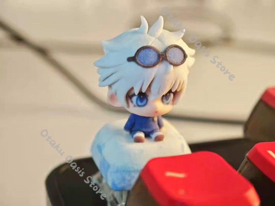 呪術廻戦 	 五条悟のコスプレキーボードキャップ、コンピュー - Anime Cosplay Jujutsu Kaisen のレビューと価格