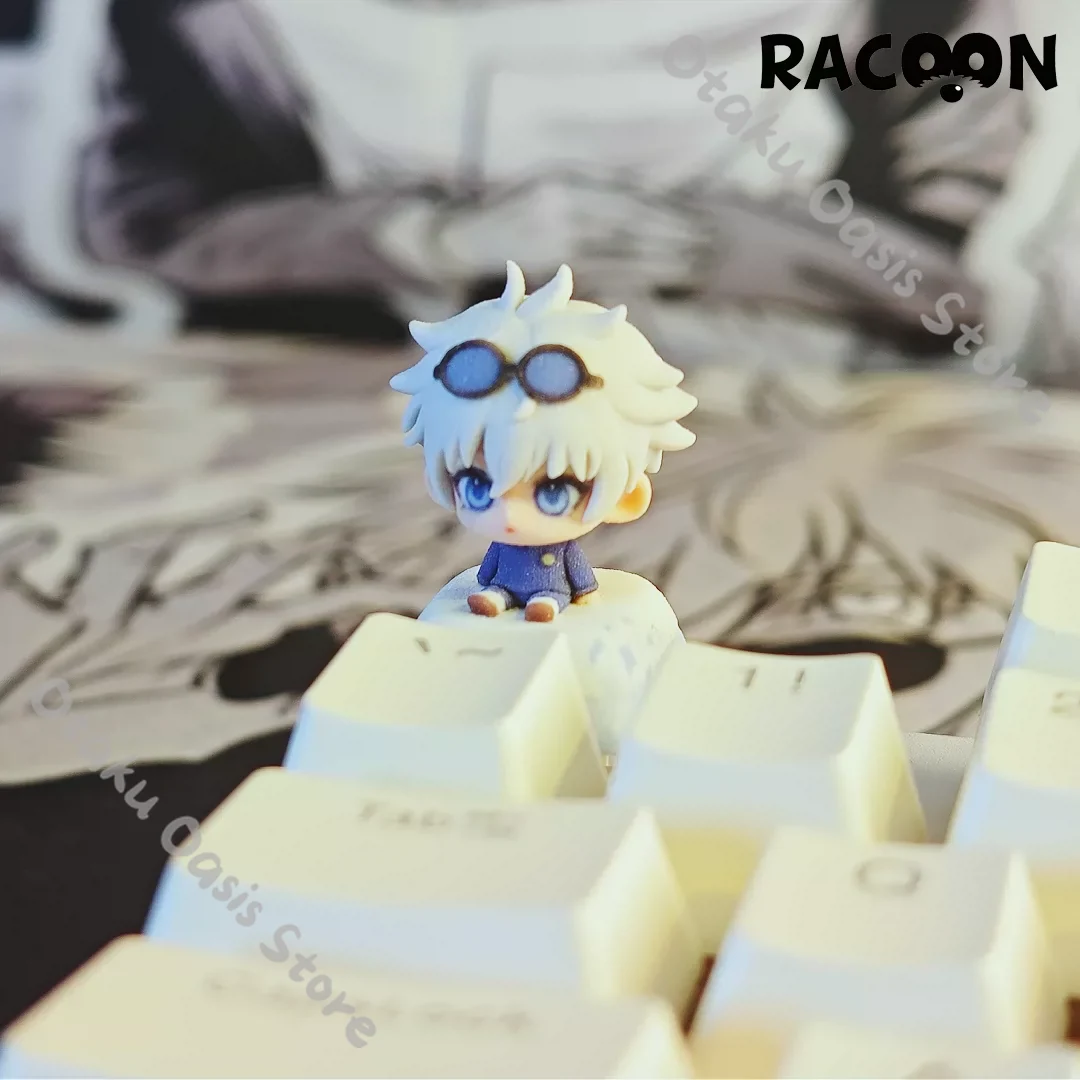 呪術廻戦 	 五条悟のコスプレキーボードキャップ、コンピュー - Anime Cosplay Jujutsu Kaisen のレビューと価格