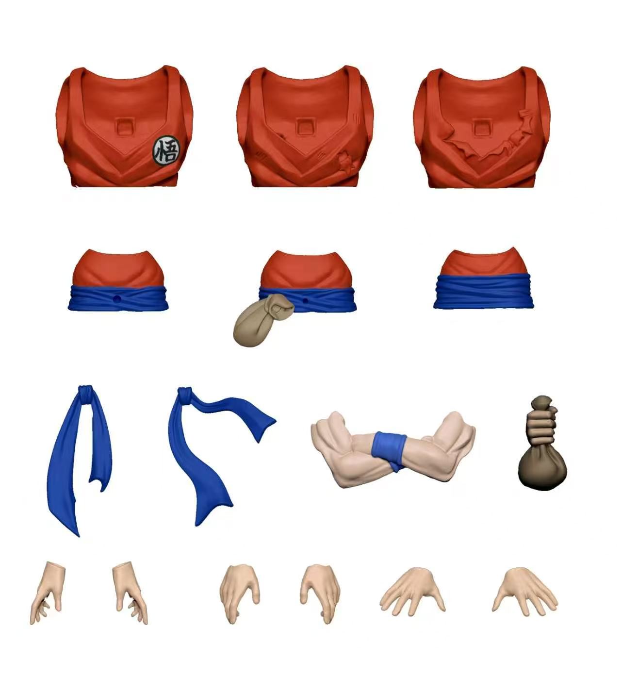 新DBZ服ベルト、腕を組んだ仙豆アクセサリーパーツ、SHF悟 - Dragon Ball Saiyan Armor のレビューと価格