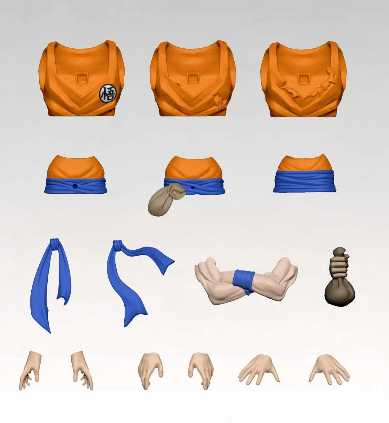 新DBZ服ベルト、腕を組んだ仙豆アクセサリーパーツ、SHF悟 - Dragon Ball Saiyan Armor のレビューと価格