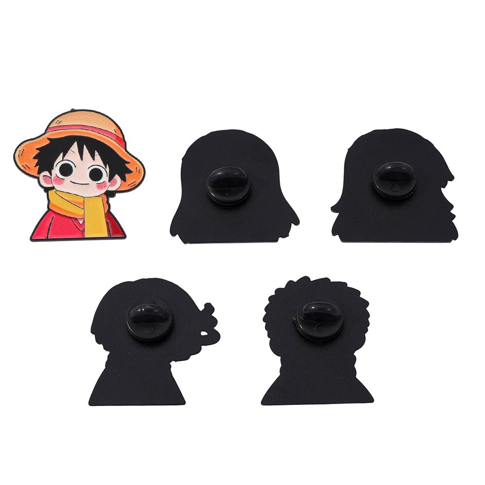 5個入り 可愛いアニメ漫画ブローチ 面白いナミ ルフィ ゾロ - Anime Cosplay Luffy のレビューと価格
