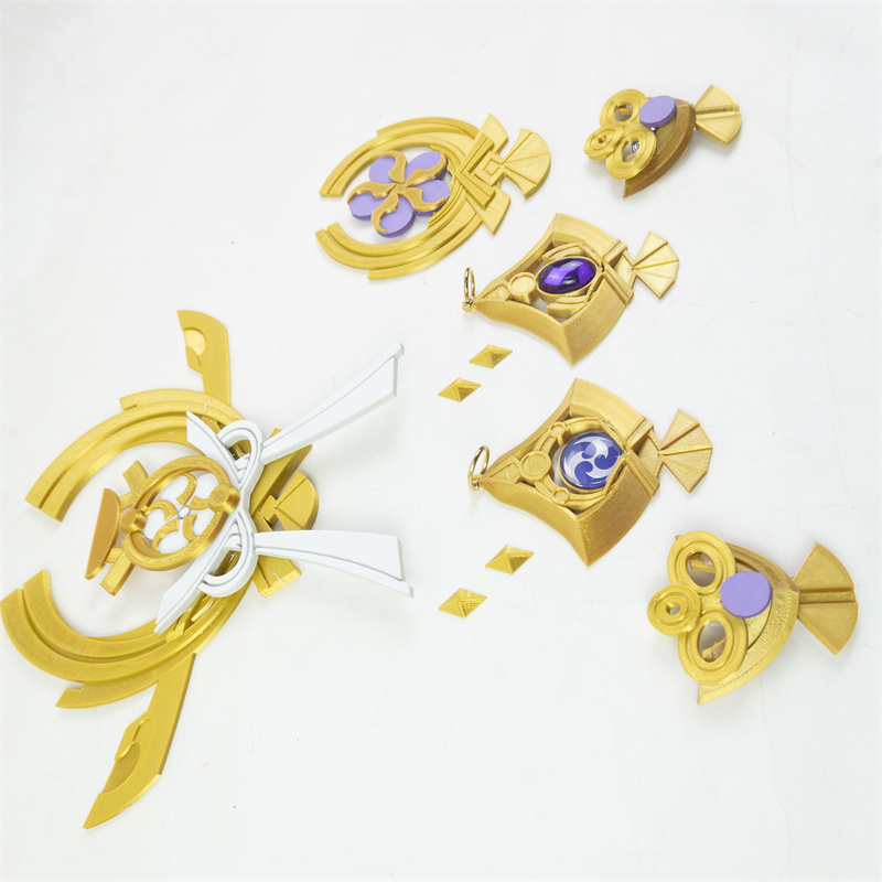 新しい原神八重巫女コスプレ小道具アクセサリー神楽の Veri - Cosplay Anime Yae Miko のレビューと価格