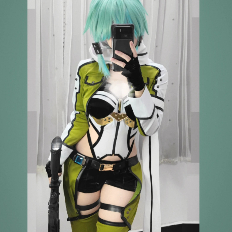 SAO ソードアートオンライン GGO シノンコスプレ衣装黒 - Cosplay Anime Online のレビューと価格