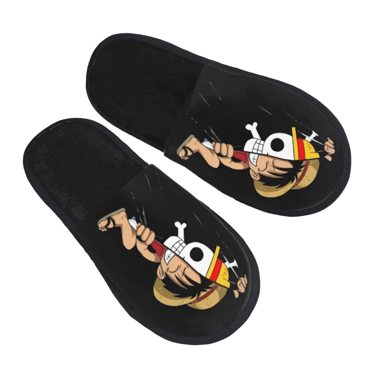 ワンピース ルフィ ゾロ 冬用コットンぬいぐるみスリッパ リ - Anime Cosplay Luffy のレビューと価格
