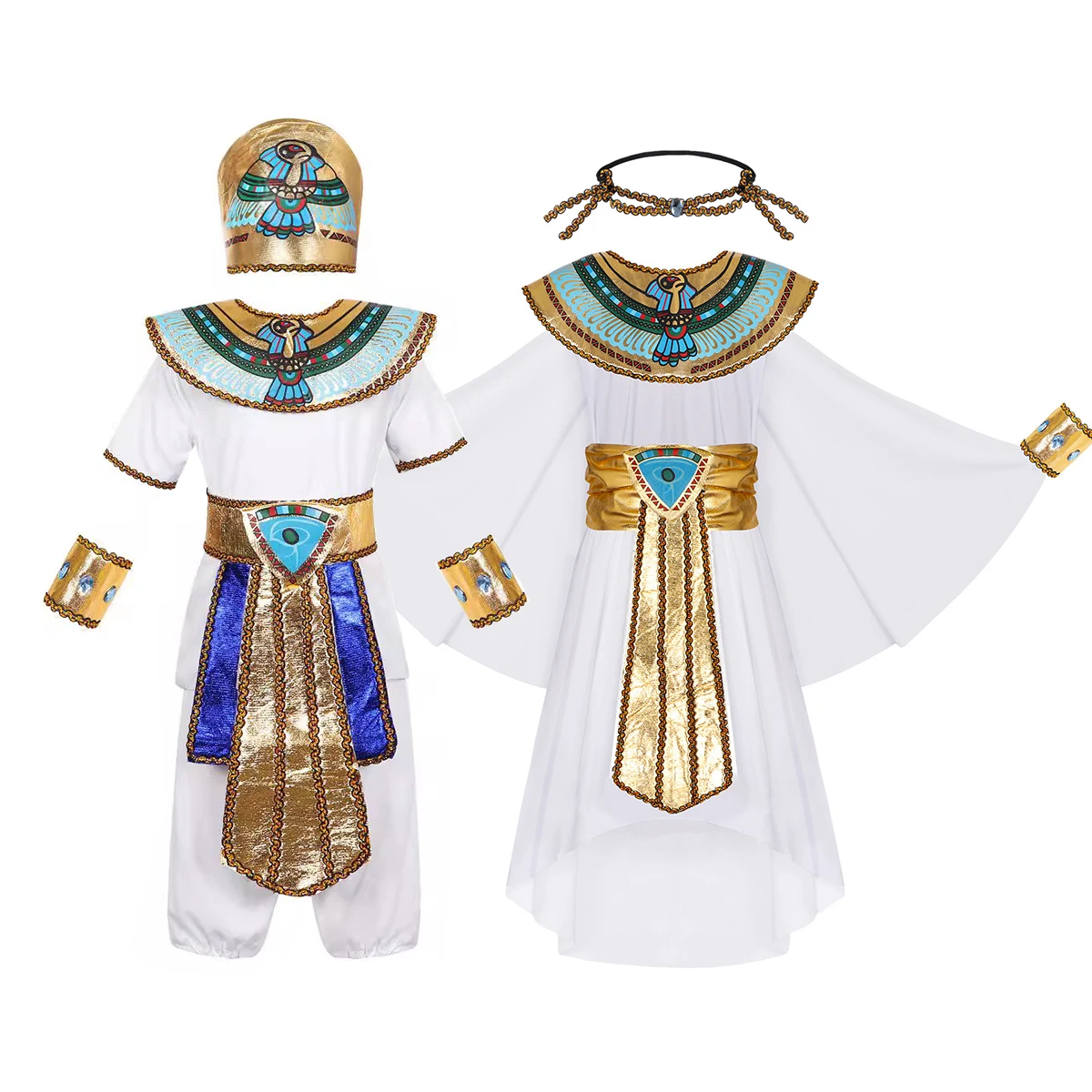 男の子女の子エジプトファラオクレオパトラコスチューム子供エジ - Egypt Cosplay Anime のレビューと価格