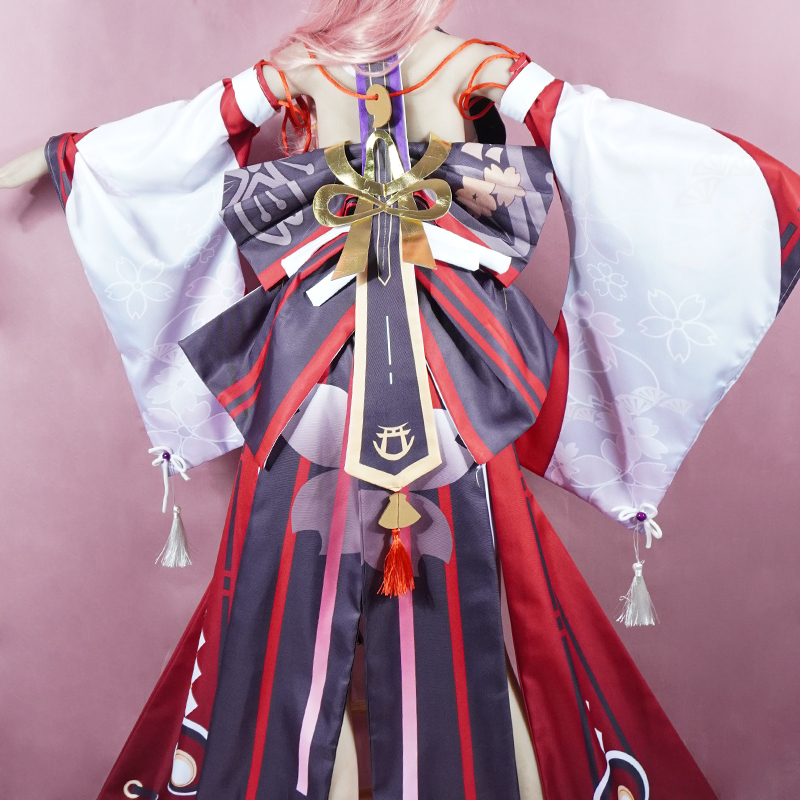 夜叉侍のコスプレ衣装、制服、ウィッグ、アニメ風、中国風、ハロ - Cosplay Anime Yae Miko のレビューと価格